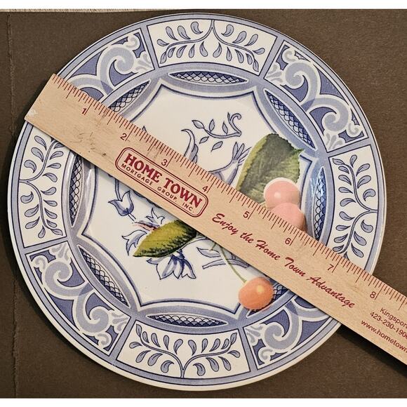 Blue Bird Pair Dessert Salad Plates Italian HTF A+ Condition - Picture 7 of 7